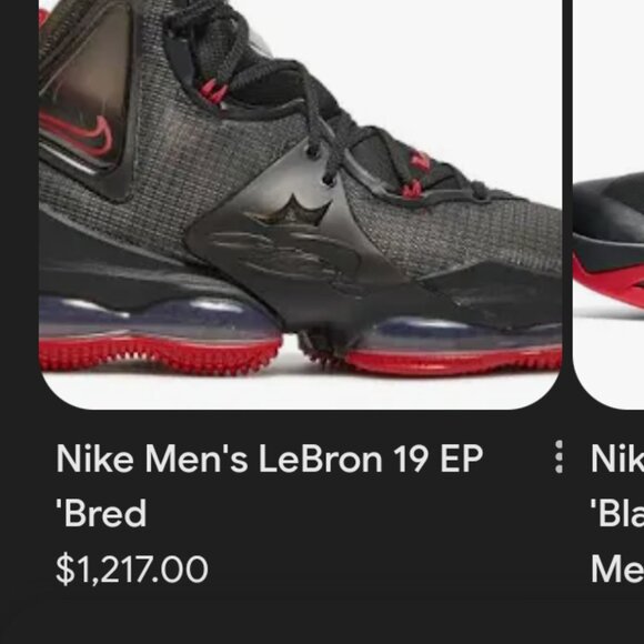 Thes are LeBron James model show and new the cost $1\'217